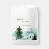 bruidegom dank u winterochtend bruiloft bedankzakje (Voorkant)