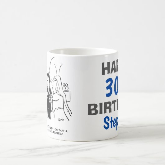 Bruidegom denkt dat Vicar een opgraving naar hem h Koffiemok (Center)