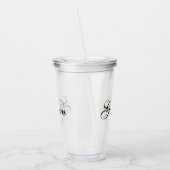 Bruidegom Douane Verwisselbaar Geschenk Trouwen Acryl Drinkbeker (Links)