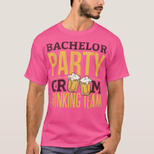Bruidegom Drinkt Team Voor Jonggezellenfeest1 T-shirt