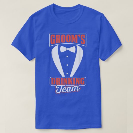 Bruidegom Drinkteam Bachelorfeest T-shirt (Design voorkant)