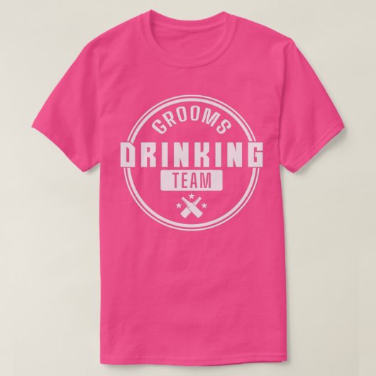 Bruidegom Drinkteam Bruidegom T-shirt (Design voorkant)