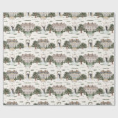 Bruidegom En Bruid Voor Trouwfeest Bruidsfeest Cadeaupapier (Vlak)