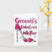 Bruidegom Fabulous Moeder Happy Wedding Getrouwd Kaart (Gele Bloem)