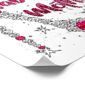 Bruidegom Fabulous Moeder Happy Wedding Getrouwd Poster (Hoek)