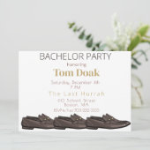 Bruidegom Feest Mode Heren Schoenen Kaart (Staand voorkant)