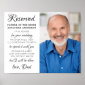 Bruidegom Foto Hemel Herdenking Bruiloft Poster (Voorkant)