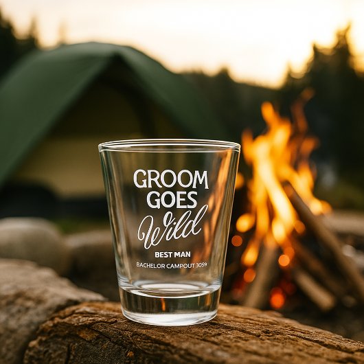 Bruidegom Gaat Los Bachelorfeest  Shot Glas