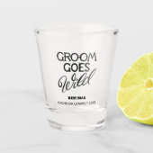 Bruidegom Gaat Los Bachelorfeest  Shot Glas (Voorkant)