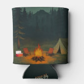 Bruidegom gaat wild vrijgezellenfeest blikjeskoeler (Achterkant)