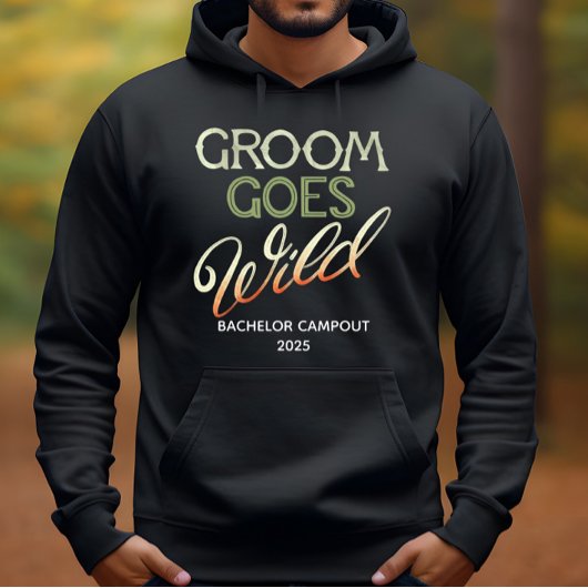 Bruidegom gaat wild vrijgezellenfeest hoodie