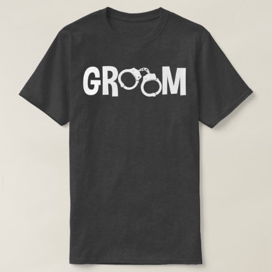 Bruidegom gearresteerd t-shirt (Design voorkant)