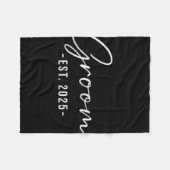 Bruidegom Geschat 2025 Matching Klaarmaken Bruid B Fleece Deken (Voorkant (Horizontaal))