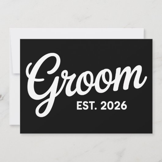 Bruidegom Geschatte datum 2026 Overeenkomstige Huw Kaart (Voorkant)