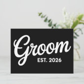 Bruidegom Geschatte datum 2026 Overeenkomstige Huw Kaart (Staand voorkant)