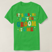 bruidegom geschenken bruiloft aankondiging grappig t-shirt (Design voorkant)