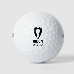 Bruidegom getuige das trouwfeest vrijgezellenfeest golfballen