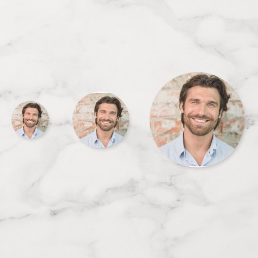 Bruidegom Gezicht 6 Foto Afscheid Van De Vrijheid Confetti (Voorkanten)