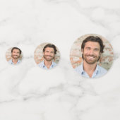 Bruidegom Gezicht 6 Foto Afscheid Van De Vrijheid Confetti (Achterkanten)