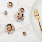 Bruidegom Gezicht 6 Foto Afscheid Van Het Jonggeze Confetti (Groep)