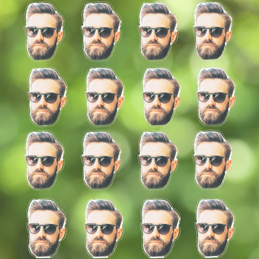 Bruidegom Gezicht Grappig Bachelorette Feest Gezic Sticker