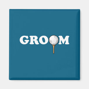 Bruidegom golfbal golfer mannen vrijgezel grappig magneet