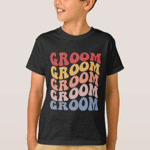 Bruidegom Groovy vrijgezellenfeest  T-shirt