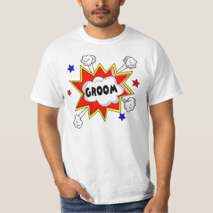 BRUIDEGOM, HERT, VRIJGEZEL T-SHIRT
