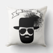 bruidegom heupbril Groovy Pet stuur snor Kussen (Voorkant)