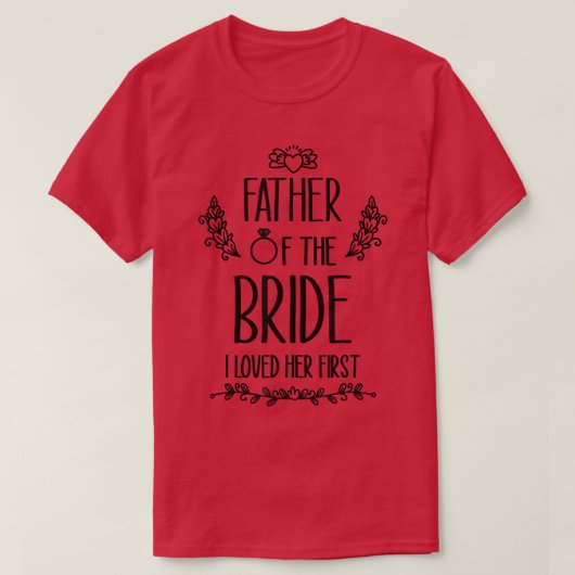 Bruidegom hield eerst van haar 209 t-shirt (Design voorkant)