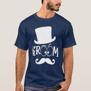 Bruidegom Hoed Schattig Verloving Trouwen Verloofd T-shirt