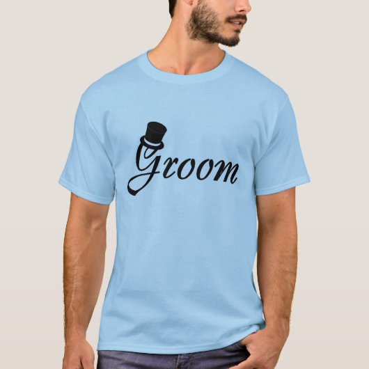 Bruidegom (hoge hoed) t-shirt (Voorkant)