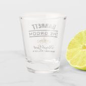 BRUIDEGOM HUWELIJKSPARTIJ SHOTGLAS SHOT GLAS (Achterkant)