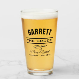 BRUIDEGOM HUWELIJKSPARTIJ TUMBLER GLAS