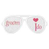 bruidegom Ik doe feesttinten Aviator Zonnebril (Voorkant)