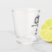 Bruidegom Initiaal Shot Glas (Links)