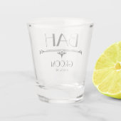 Bruidegom Initiaal Shot Glas (Achterkant)