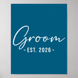 Bruidegom is 2026 bijpassend gereedmaken bruid bru poster