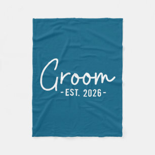 Bruidegom is 2026 echtgenoot om te zijn vrijgezell fleece deken