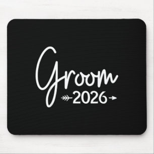 Bruidegom is 2026 getrouwd trouwfeest bruidsfeest muismat