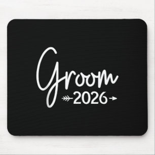 Bruidegom is 2026 getrouwd trouwfeest bruiloft muismat