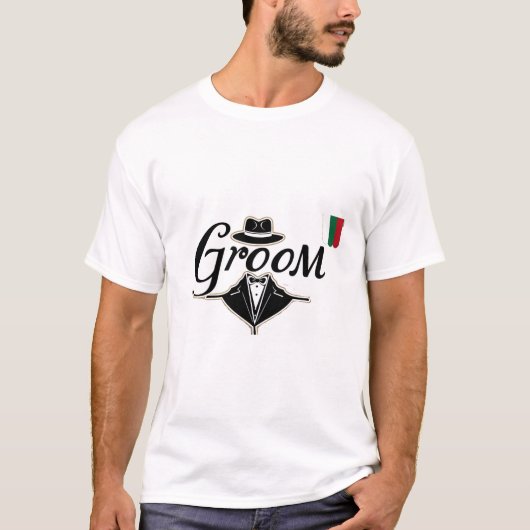 Bruidegom Italiaans T-shirt (Voorkant)