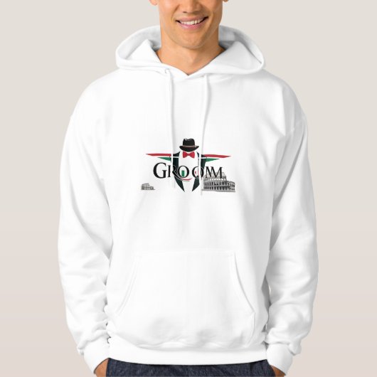 Bruidegom Italiaanse geïnspireerde hoodie (Voorkant)