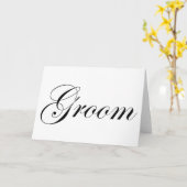 Bruidegom Kaart (Gele Bloem)