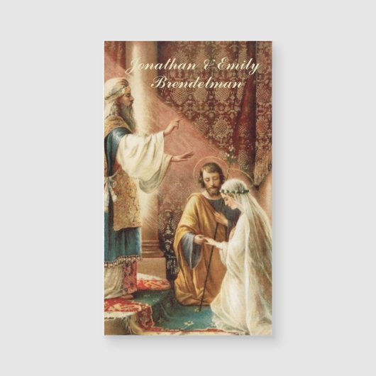 bruidegom katholieke bruiloft gunsten magnetische  (Voorkant)