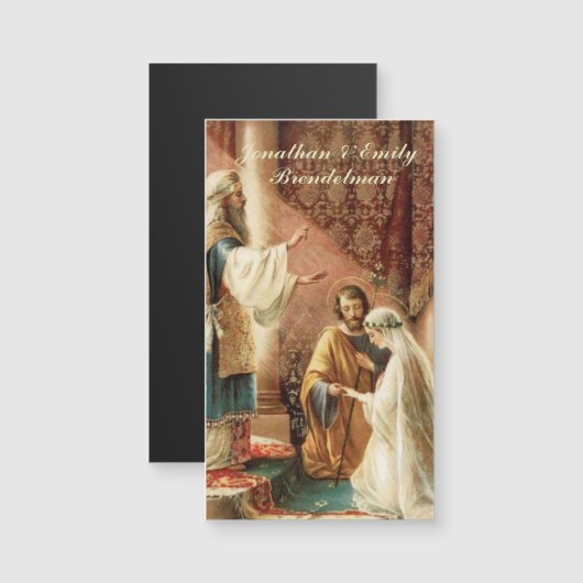 bruidegom katholieke bruiloft gunsten magnetische  (Voorkant / Achterkant)