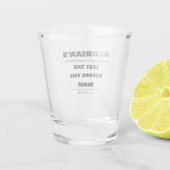 Bruidegom Kust Afscheid Als Bachelor Shot Glas (Achterkant)