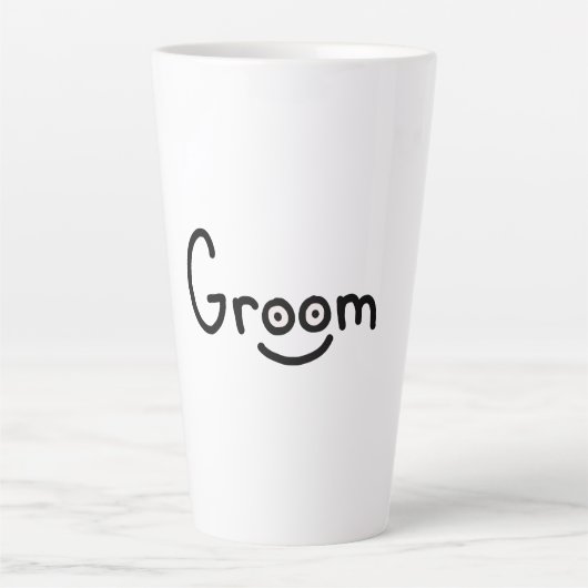 Bruidegom Latte Mok (Voorkant)