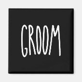 Bruidegom Mannen bruid Magneet (Voorkant)