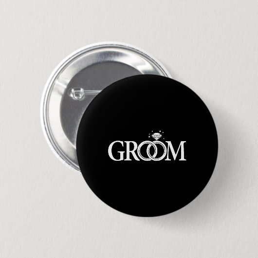 Bruidegom Mannen Bruiloft Dag Bachelorfeest Ronde Button 5,7 Cm (Voorkant /achterkant)